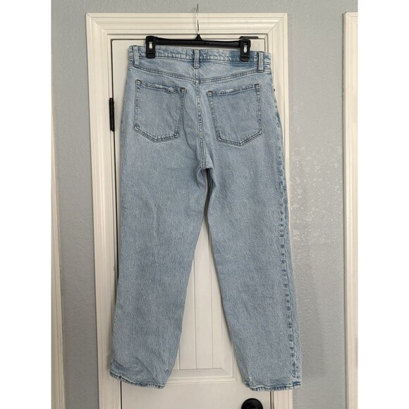 Abercrombie & Fitch The 90's Straight Ultra High Rise Size 31/12S Light Wash - Picture 3 of 4